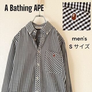 A BATHING APE - APE アベイジングエイプ　ギンガムチェック　シャツ　コットン　カジュアルシャツ