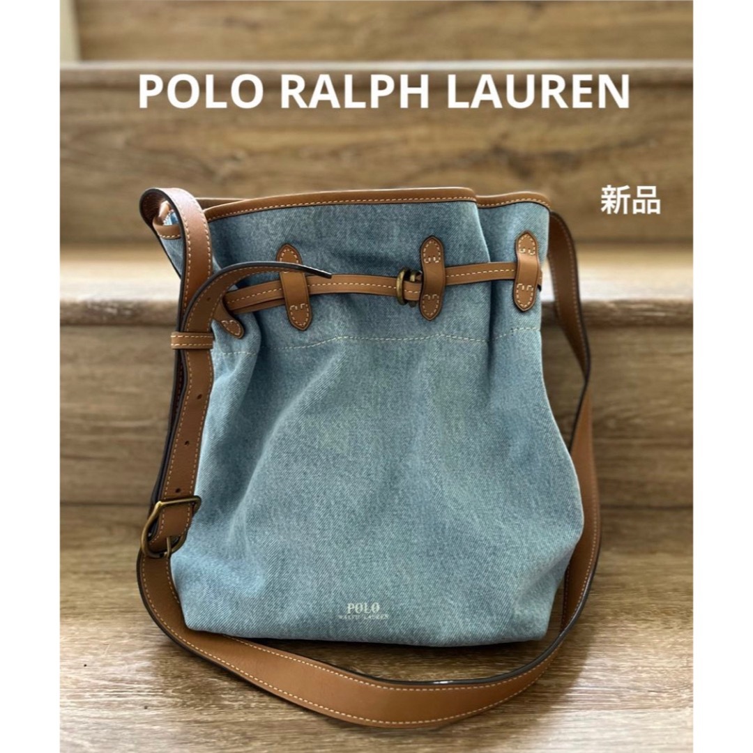 POLO RALPH LAUREN(ポロラルフローレン)のPOLO ラルフローレン　ショルダーバッグ　デニム　バッグ　米国購入　新品 レディースのバッグ(ショルダーバッグ)の商品写真