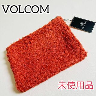 ボルコム(volcom)の【未使用品】VOLCOM ポーチ オレンジ ボア素材 ニット素材(その他)