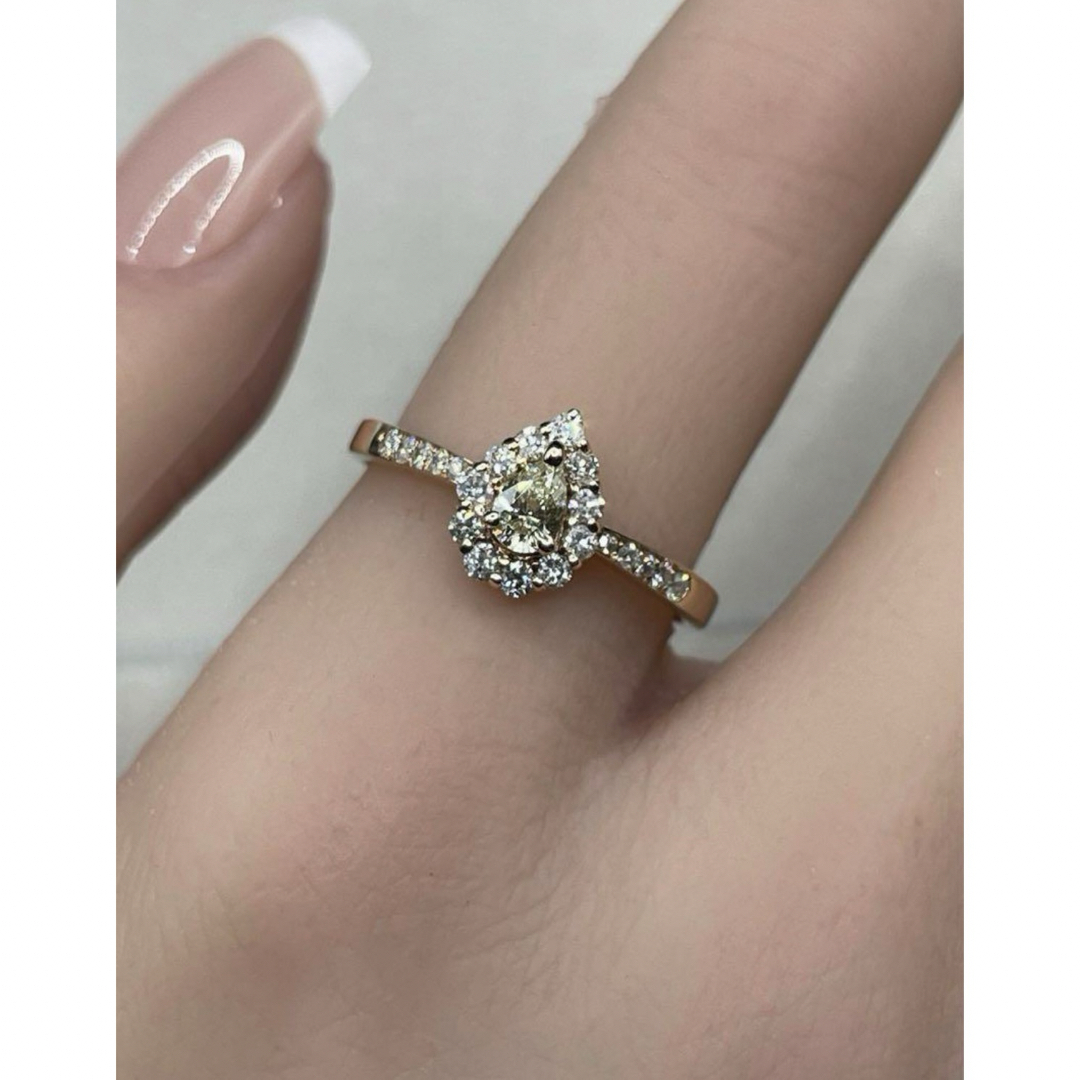 JD48★高級 ダイヤモンド0.557ct K18PG リング レディースのアクセサリー(リング(指輪))の商品写真