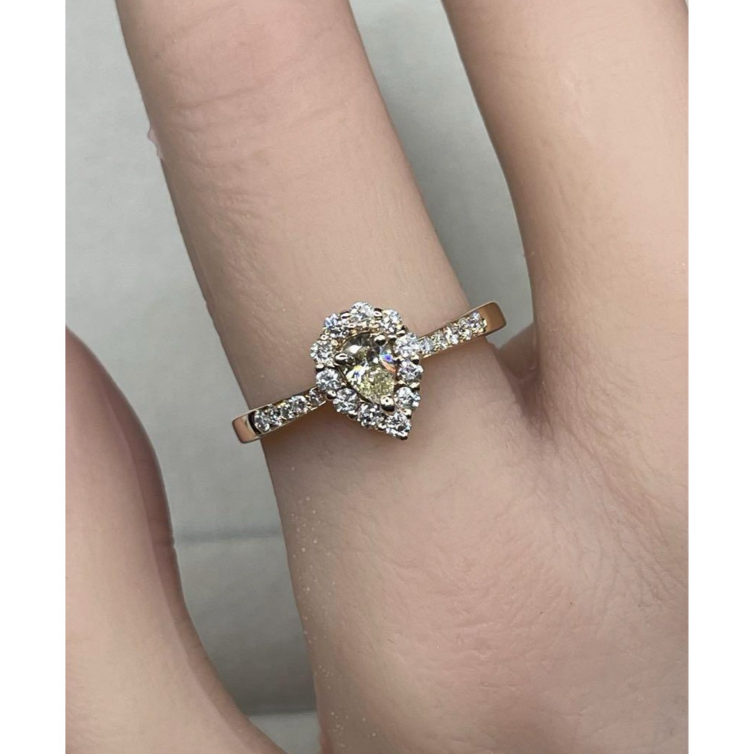 JD48★高級 ダイヤモンド0.557ct K18PG リング レディースのアクセサリー(リング(指輪))の商品写真