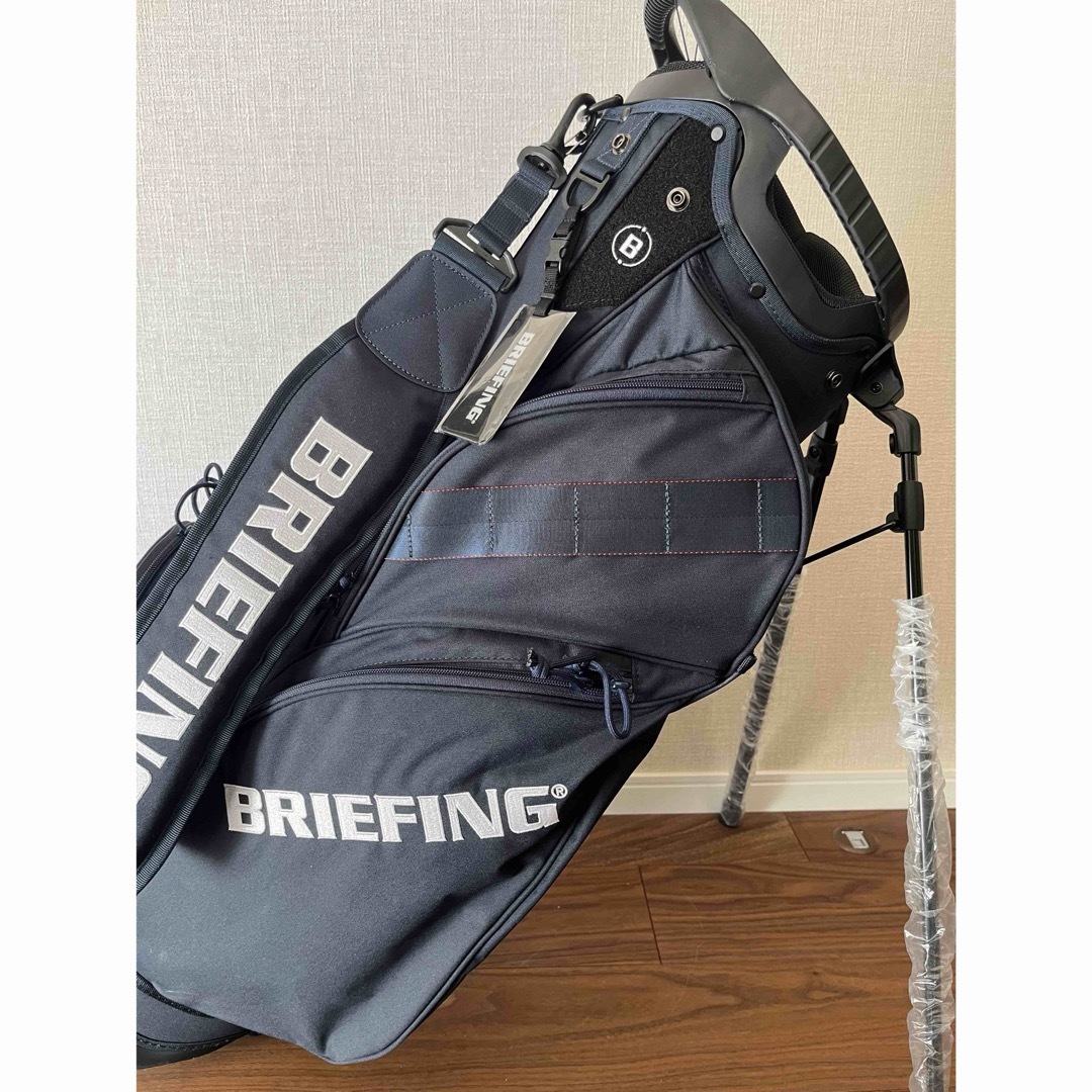 BRIEFING(ブリーフィング)の【新品未使用】BRIEFINキャディバック  直営店限定モデル　ネイビー スポーツ/アウトドアのゴルフ(バッグ)の商品写真