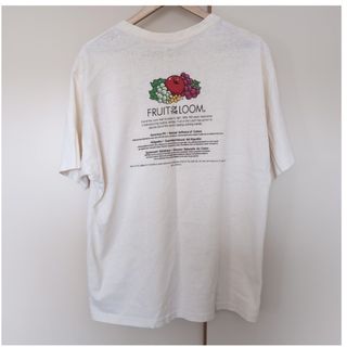 フルーツオブザルーム(FRUIT OF THE LOOM)のFRUITS·OF·ROOM　バックプリント　ポケットTシャツ  XL(Tシャツ/カットソー(半袖/袖なし))