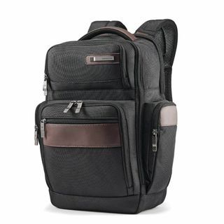 【色: ブラック/ブラウン】Samsonite Kombi 4 正方形 ノートパ(ノートPC)