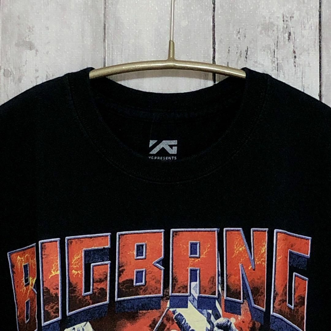 MUSIC TEE(ミュージックティー)のビッグバン　BIGBANG　半袖Ｔシャツ　サイズＳ　黒ブラック　メンズ古着 メンズのトップス(Tシャツ/カットソー(半袖/袖なし))の商品写真
