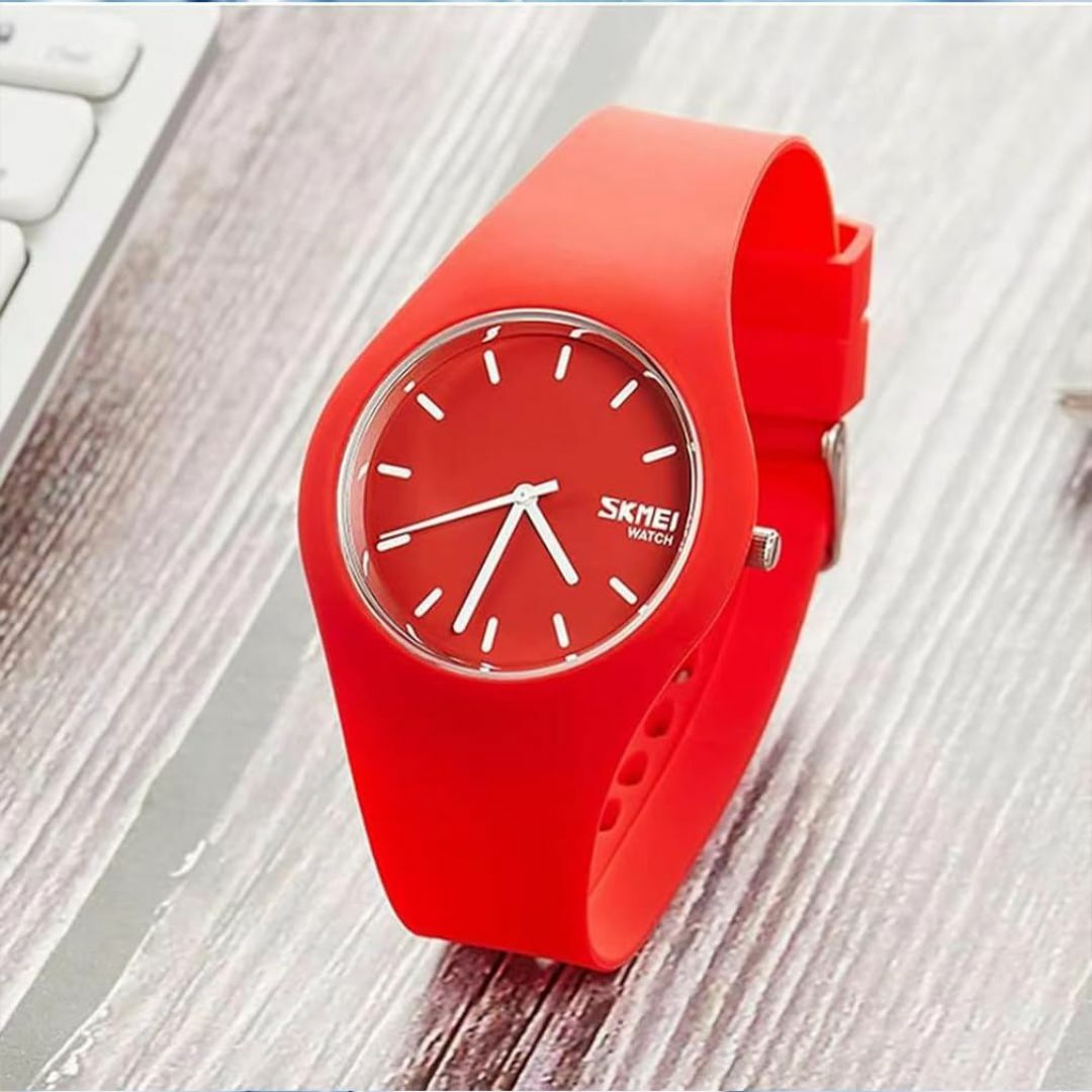 色:L9068レッドSKMEI 腕時計 レディース おしゃれ スポーツ シリ レディースのファッション小物(腕時計)の商品写真