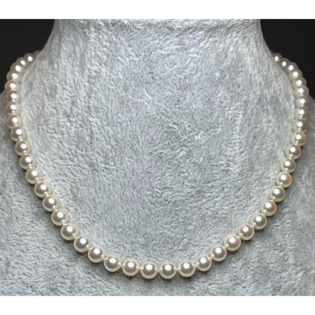 MIKIMOTO(ミキモト)のJD58★高級 MIKIMOTO あこや真珠6mm〜6.5mm ネックレス 鑑付 レディースのアクセサリー(ネックレス)の商品写真