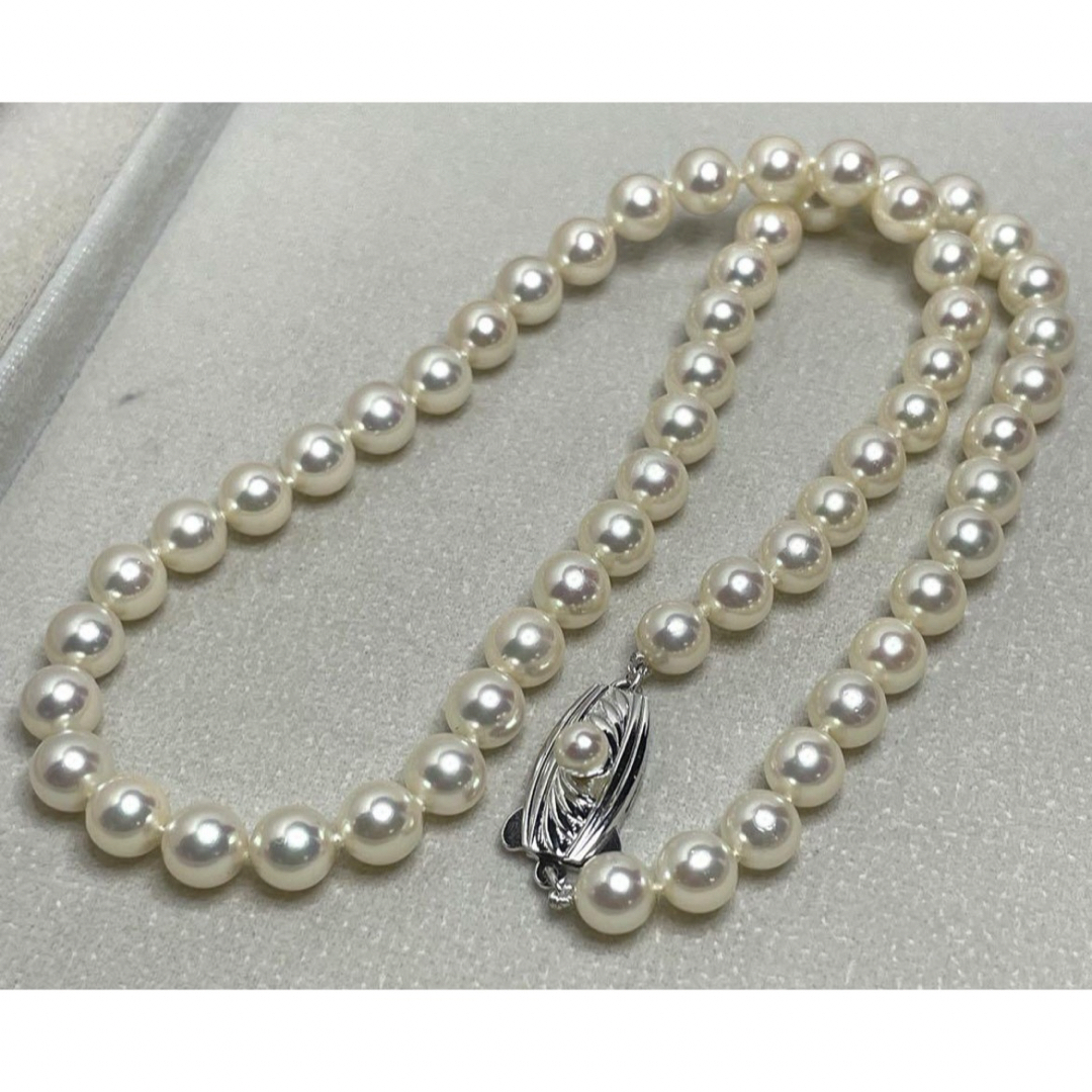 MIKIMOTO(ミキモト)のJD58★高級 MIKIMOTO あこや真珠6mm〜6.5mm ネックレス 鑑付 レディースのアクセサリー(ネックレス)の商品写真