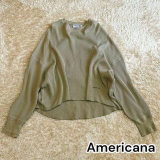 AMERICANA - Americana アメリカーナ　サーマル　ワッフル　長袖Tシャツ