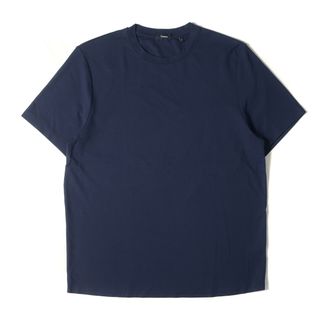 theory - Theory セオリー Tシャツ サイズ:XL ストレッチ レーヨンナイロン ジャージー ライダー クルーネック 半袖Tシャツ RYDER TEE 02-0301003 ネイビー 紺 トップス カットソー【メンズ】【中古】