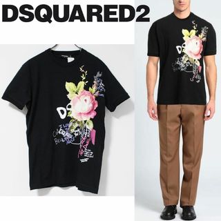 新品 DSQUARED2 ディースクエアード フロントプリントTシャツ Sサイズ