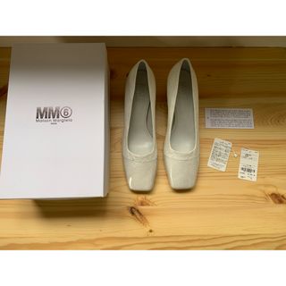 マルタンマルジェラ(Maison Martin Margiela)のMM6 Maison Margiela スクエアトゥ パンプス マルジェラ(ハイヒール/パンプス)