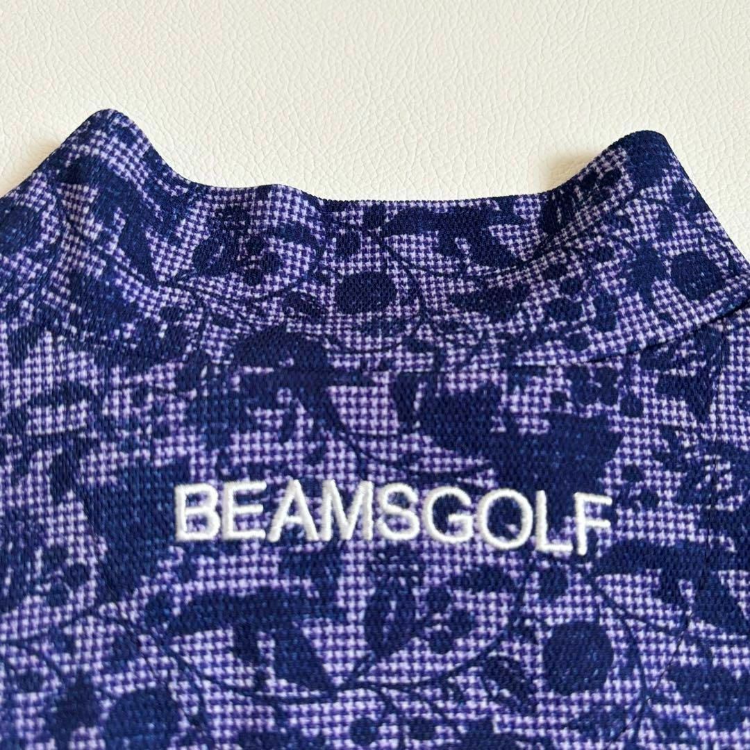 BEAMSGOLF(ビームスゴルフ)の【極美品】BEAMS GOLF ビームスゴルフ モックネックシャツ 花柄 総柄 スポーツ/アウトドアのゴルフ(ウエア)の商品写真