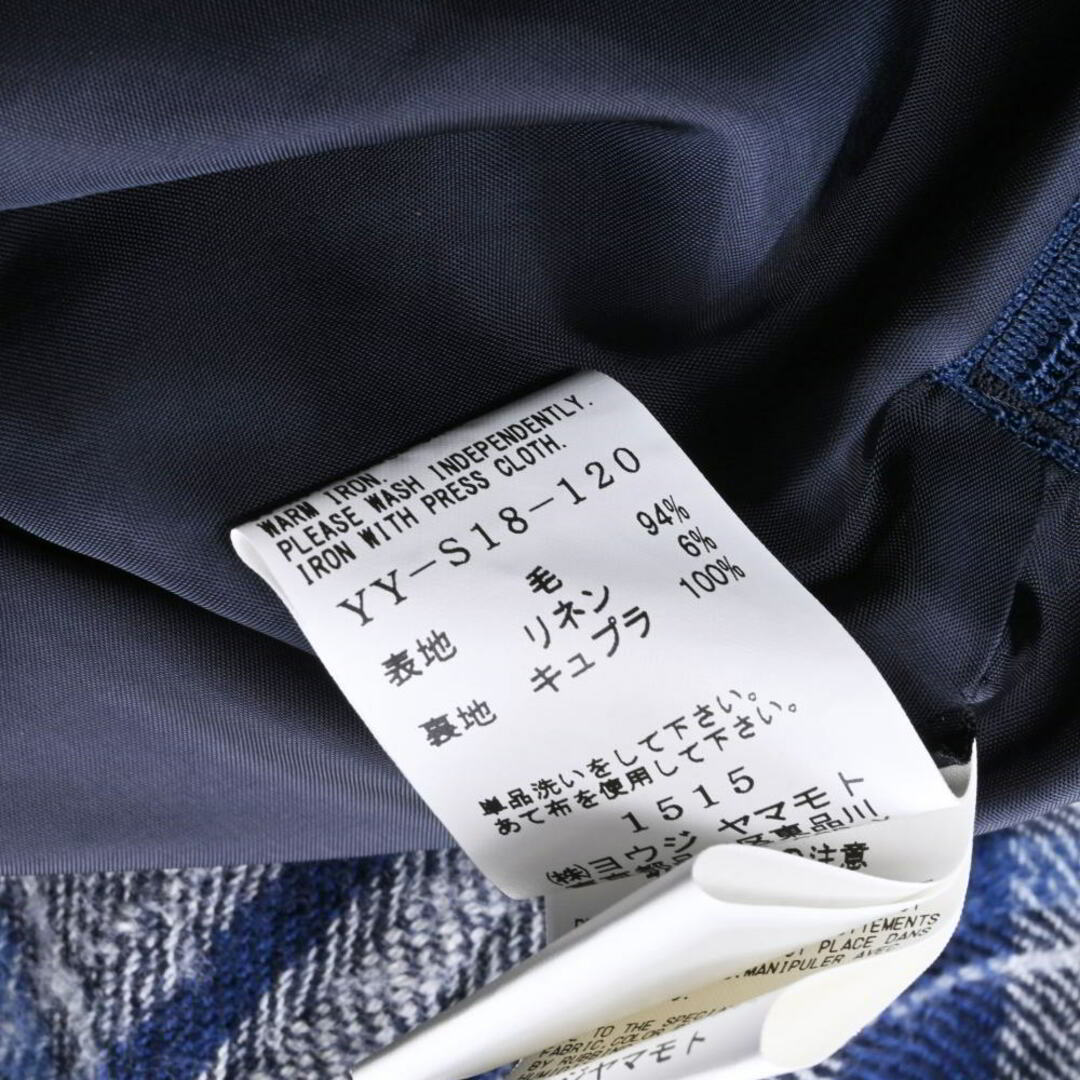 Y's(ワイズ)のY's ウール チェック スカート レディースのスカート(ひざ丈スカート)の商品写真