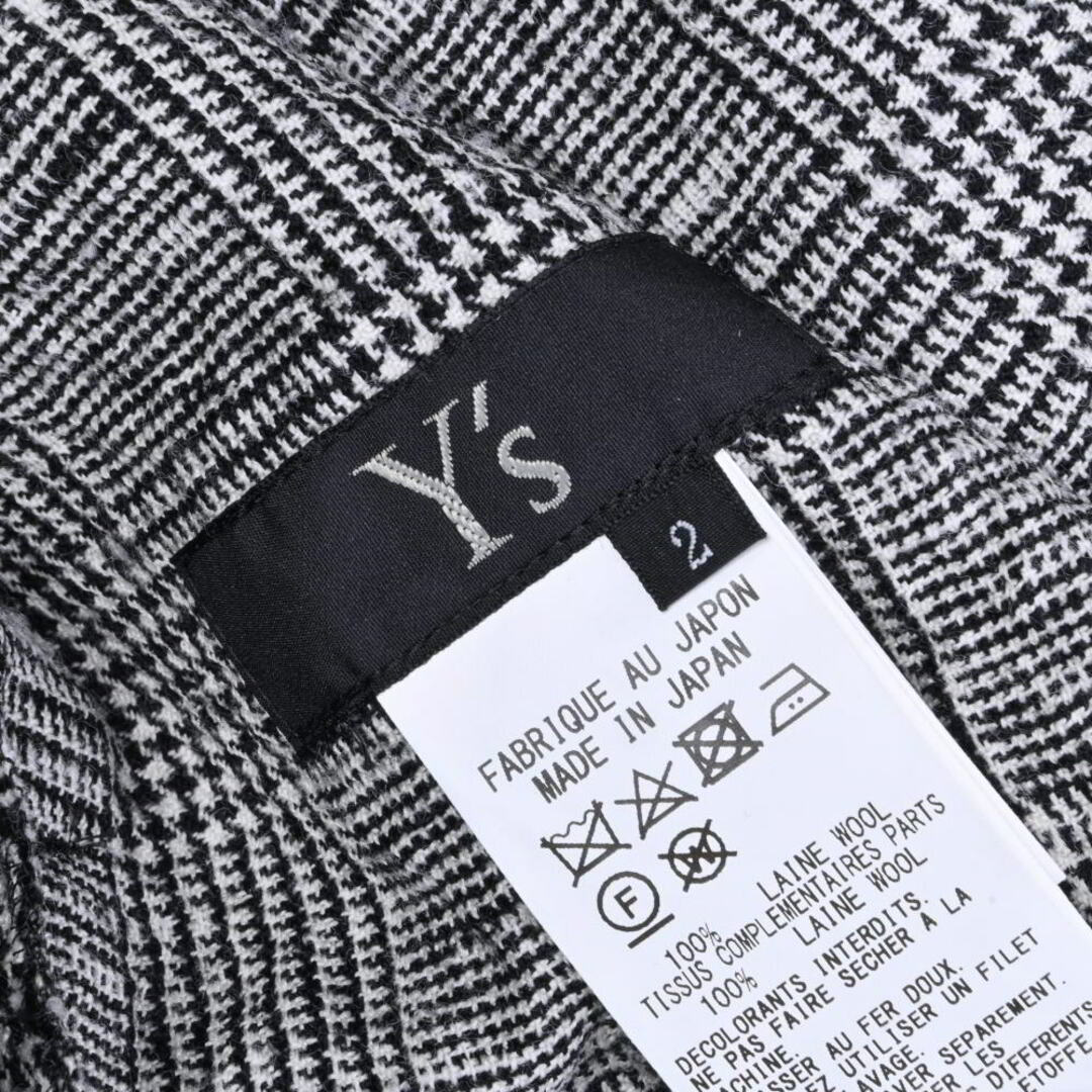 Y's(ワイズ)のY's ウール グレンチェック   ワンピース レディースのワンピース(ひざ丈ワンピース)の商品写真