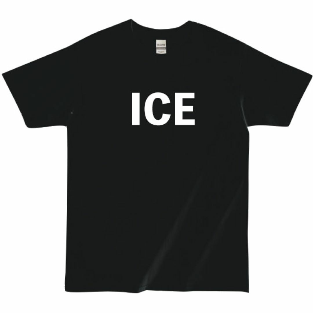 GILDAN(ギルタン)のTB-019おしゃれなオリジナルTシャツ ICE 移民関税執行局 洋画 メンズのトップス(Tシャツ/カットソー(半袖/袖なし))の商品写真