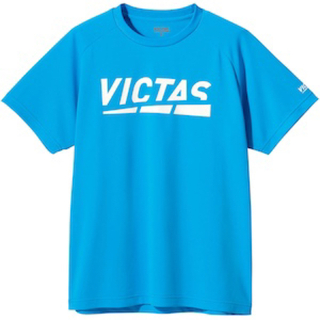 ヴィクタス(VICTAS)の未使用品 卓球 VICTAS ヴィクタス プレイロゴティー ターコイズ Ｍサイズ(卓球)