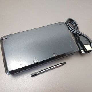 ニンテンドー3DS(ニンテンドー3DS)の安心の整備済み！◆任天堂3DS 中古本体◆コスモブラック◆90(携帯用ゲーム機本体)