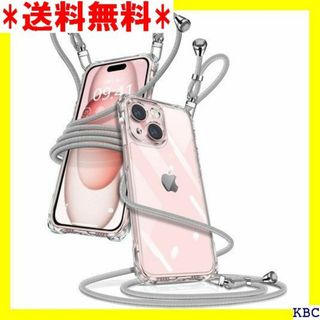 iPhone 15 ケース クリア ショルダー アイフ し 応 シルバー 172(その他)