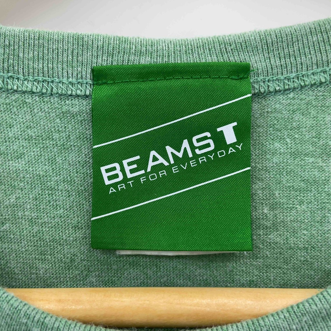 BEAMS(ビームス)のBEAMS ビームス レディース Tシャツ 半袖草色胸ワッペン付き レディースのトップス(Tシャツ(半袖/袖なし))の商品写真