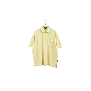 KENZO GOLF half zip polo-shirt ケンゾーゴルフ 半袖ポロシャツ ハーフジップ イエロー サイズ5 ヴィンテージ ネ(ポロシャツ)