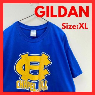 【美品】US古着　90s ギルダン　ハイスクールロゴ　Tシャツ　メンズ　XL(Tシャツ/カットソー(半袖/袖なし))