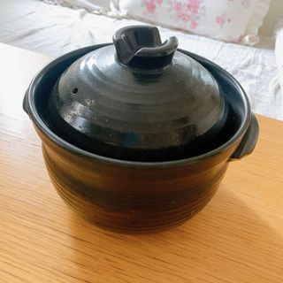 【使用回数1回の美品】ご飯炊き土鍋 3合 炊飯 