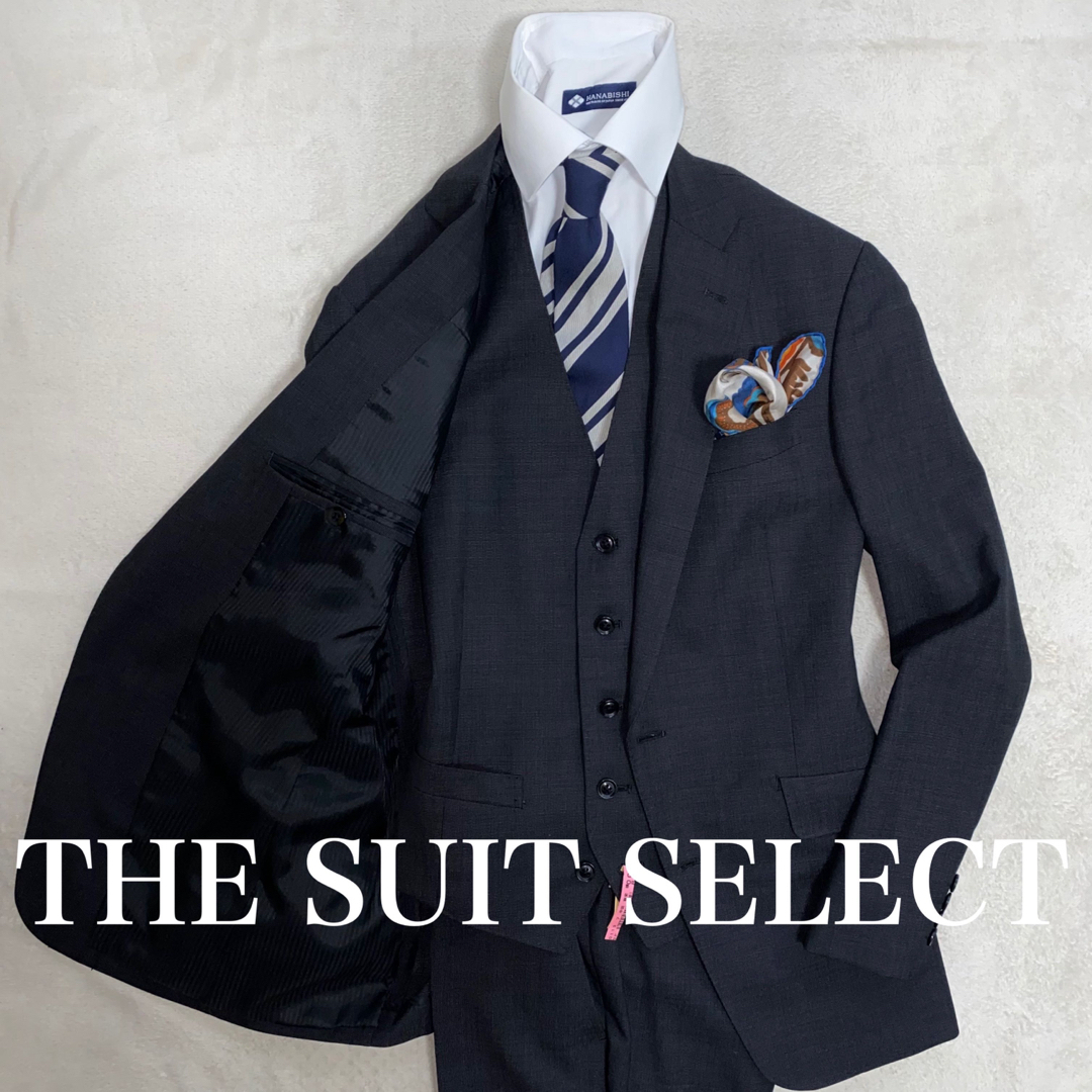 THE SUIT COMPANY(スーツカンパニー)のSUIT SELECT 3ピーススーツ　クリーニング済みの美品　M位　オシャレ メンズのスーツ(セットアップ)の商品写真