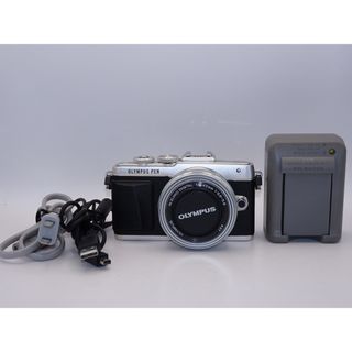 【外観特上級】OLYMPUS PEN E-PL7 14-42mm EZレンズキット シルバー ミラーレス一眼 E-PL7 EZ LKIT SLV(ミラーレス一眼)