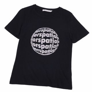 クリスチャンディオール(Christian Dior)の美品 クリスチャンディオール Christian Dior Tシャツ カットソー 20SS 半袖 ショートスリーブ diorspatiale リフレクティブプリント トップス レディース XS ブラック(Tシャツ(半袖/袖なし))