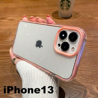 iphone13ケース　ピンク 耐衝撃851(iPhoneケース)