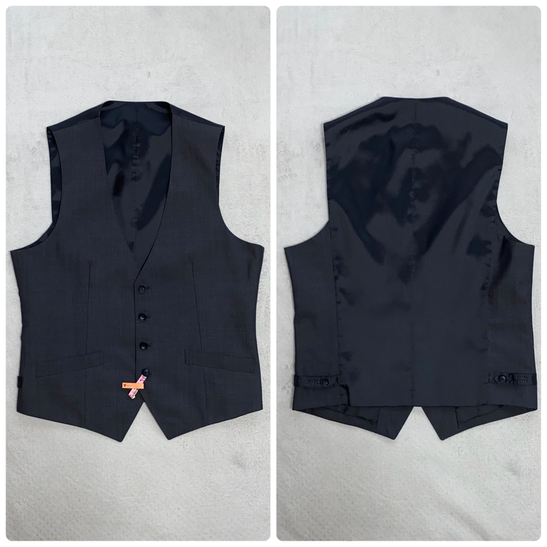 THE SUIT COMPANY(スーツカンパニー)のSUIT SELECT 3ピーススーツ　クリーニング済みの美品　ヘリンボーンM位 メンズのスーツ(セットアップ)の商品写真