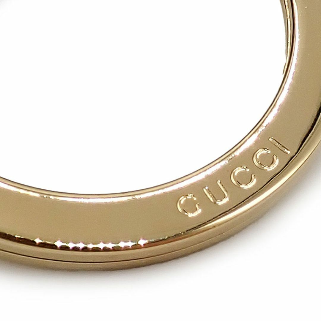 Gucci(グッチ)の未使用品 グッチ GGスプリームキャンバス キーリング キーホルダー 701432 カットアウト インターロッキングG ベージュ ブルー  メンズのファッション小物(キーホルダー)の商品写真