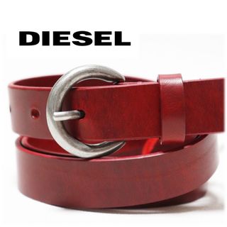 ディーゼル(DIESEL)の《ディーゼル》新品 ヴィンテージ感 レザーベルト (87cmまで対応) (ベルト)