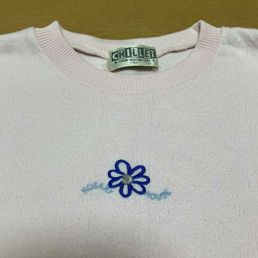 Tシャツ　ピンク　ROSARY*HOUSE   160 キッズ/ベビー/マタニティのキッズ服女の子用(90cm~)(Tシャツ/カットソー)の商品写真