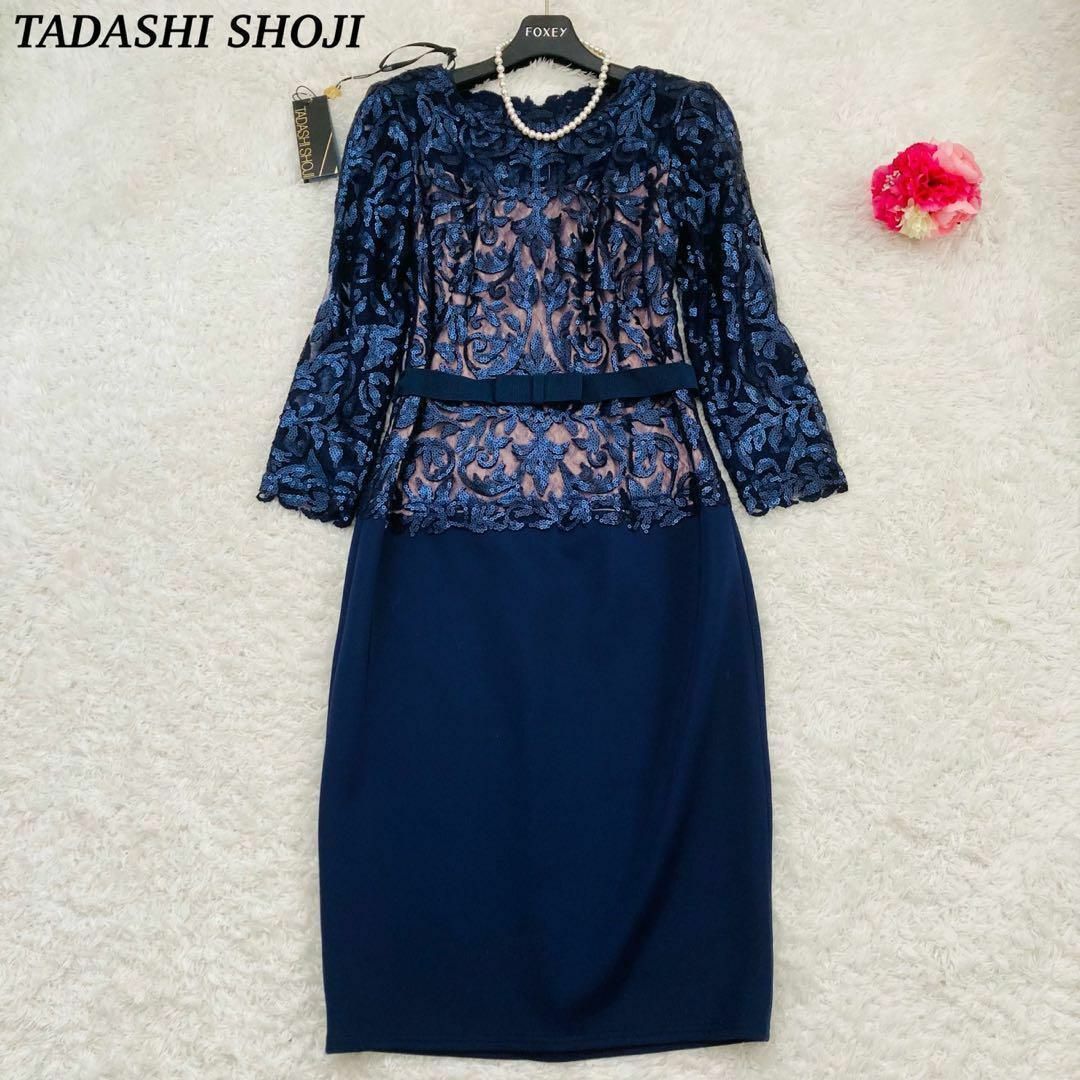 【タグ付き未使用品】TADASHI SHOJI 膝丈ワンピース　スパンコール | フリマアプリ ラクマ