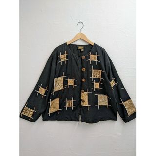 ビームスボーイ(BEAMS BOY)の【UNISEX】ゴブランパッチワークデザインノーカラージャケット　エスニック(ノーカラージャケット)