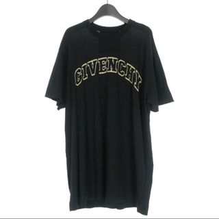 ジバンシィ(GIVENCHY)のジバンシィ GIVENCHY ロゴパッチ クルーネックTシャツ L 半袖 黒(Tシャツ/カットソー(半袖/袖なし))