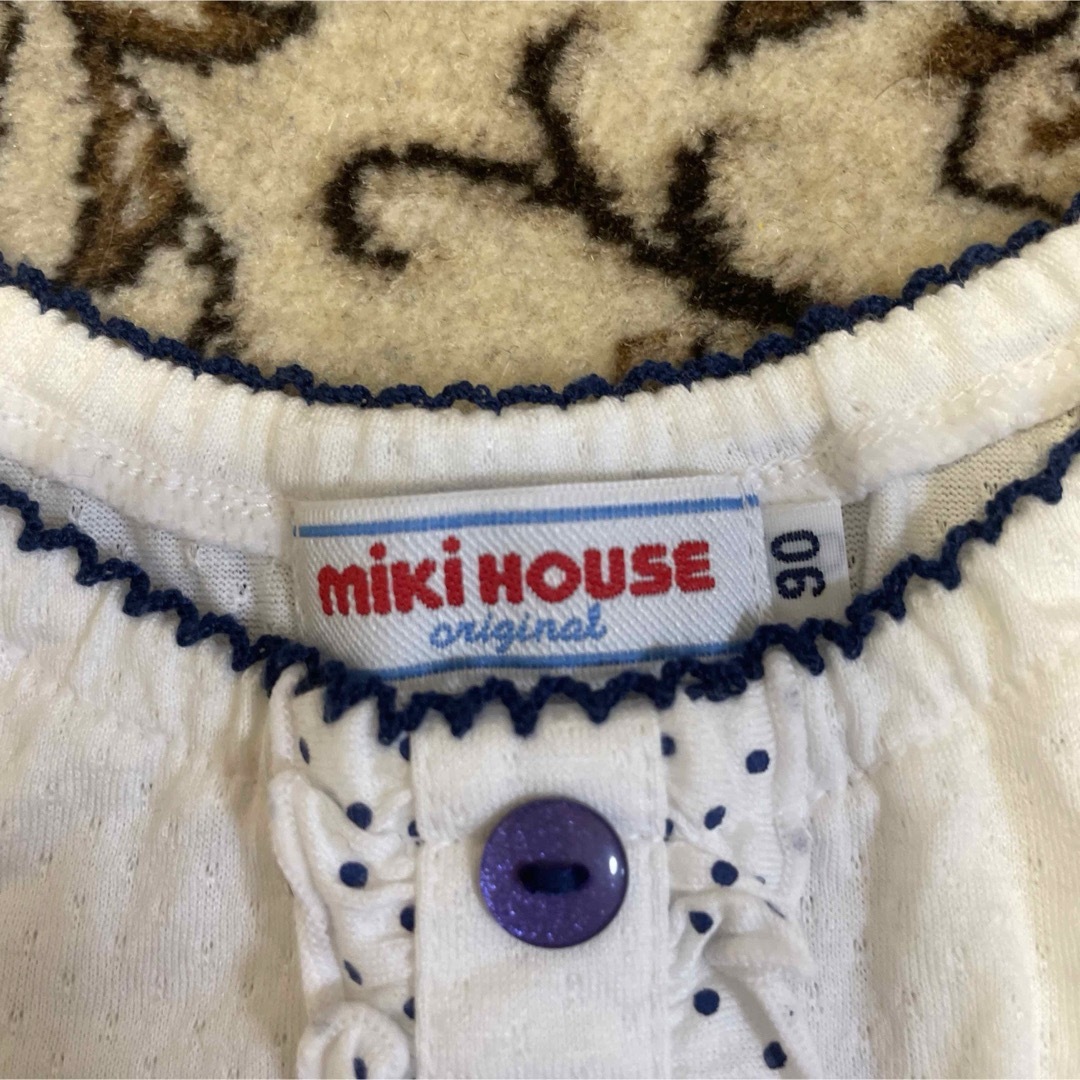 mikihouse(ミキハウス)の美品　ミキハウス  ワンピース キッズ/ベビー/マタニティのベビー服(~85cm)(ワンピース)の商品写真