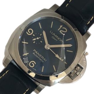 パネライ(PANERAI)の　パネライ PANERAI ルミノールGMT PAM01033 ブルー SS メンズ 腕時計(その他)