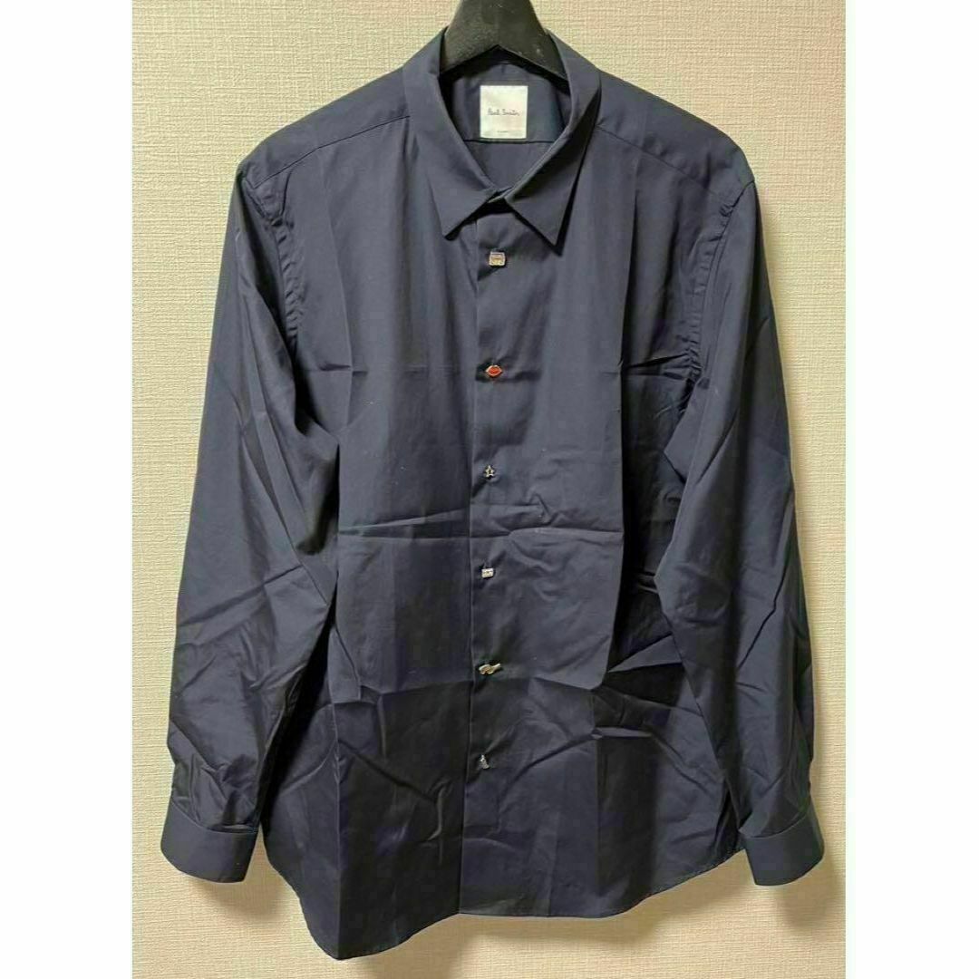 Paul Smith(ポールスミス)のPaul Smith ポールスミス　新品　ネイビー　ドレス　ボタン　シャツ　XL メンズのトップス(シャツ)の商品写真