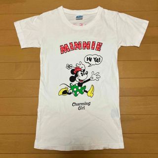 ディズニー(Disney)のTシャツ　ホワイト　ミニーマウス(Tシャツ/カットソー)