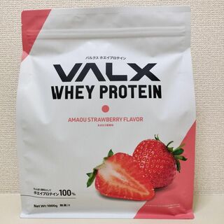 【あまおう苺】VALX バルクス ホエイ プロテイン 1kg(トレーニング用品)