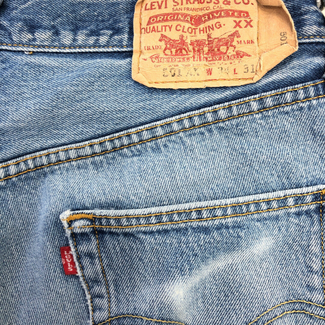 Levi's(リーバイス)の2000年代～ Levi's リーバイス 501 デニムパンツ アメカジ ブルー (メンズ W34 L31) 中古 古着 Q3857 メンズのパンツ(デニム/ジーンズ)の商品写真