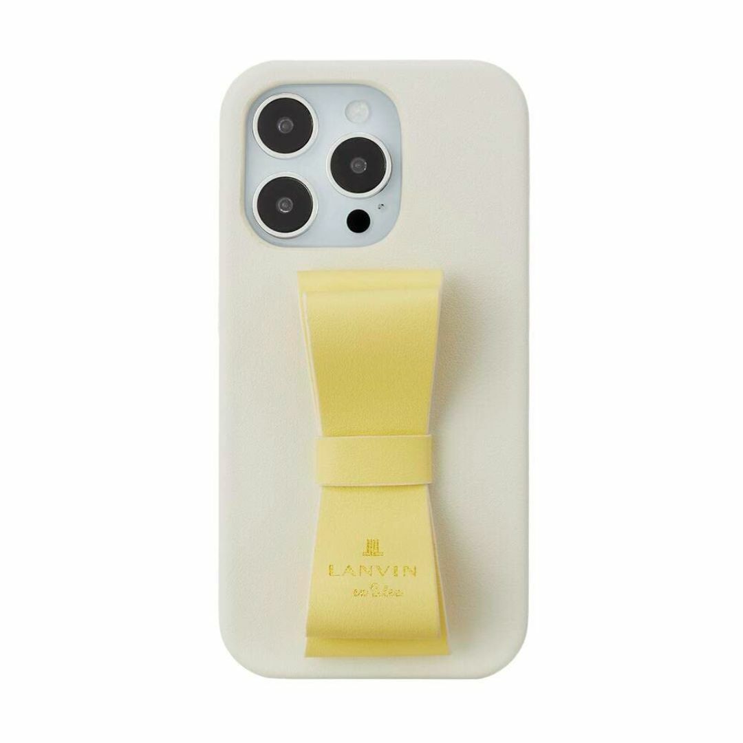 【色: Vintage White/Lemon Yellow】LANVIN en スマホ/家電/カメラのスマホアクセサリー(その他)の商品写真