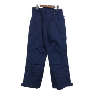 Eddie Bauer - 90年代 Eddie Bauer エディーバウアー EBTEK GORE-TEX パンツ サイドジップ パンツ スポーツ ネイビー (メンズ S) 中古 古着 Q3866