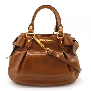 ミュウミュウ バッグ(ブラウン/茶色系)の通販 300点以上 | miumiuの ミュウミュウ バッグ(ブラウン/茶色系)の通販 300点以上 | miumiuの