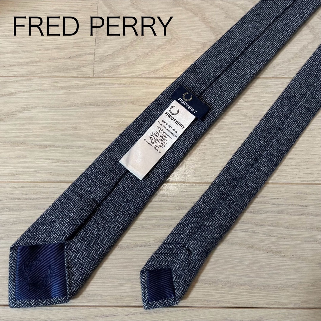 FRED PERRY(フレッドペリー)のFRED PERRY フレッドペリー ウールネクタイ メンズのファッション小物(ネクタイ)の商品写真