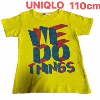 ユニクロ(UNIQLO)のUNIQLO kids UT 半袖Tシャツ　イエロー　110cm(Tシャツ/カットソー)