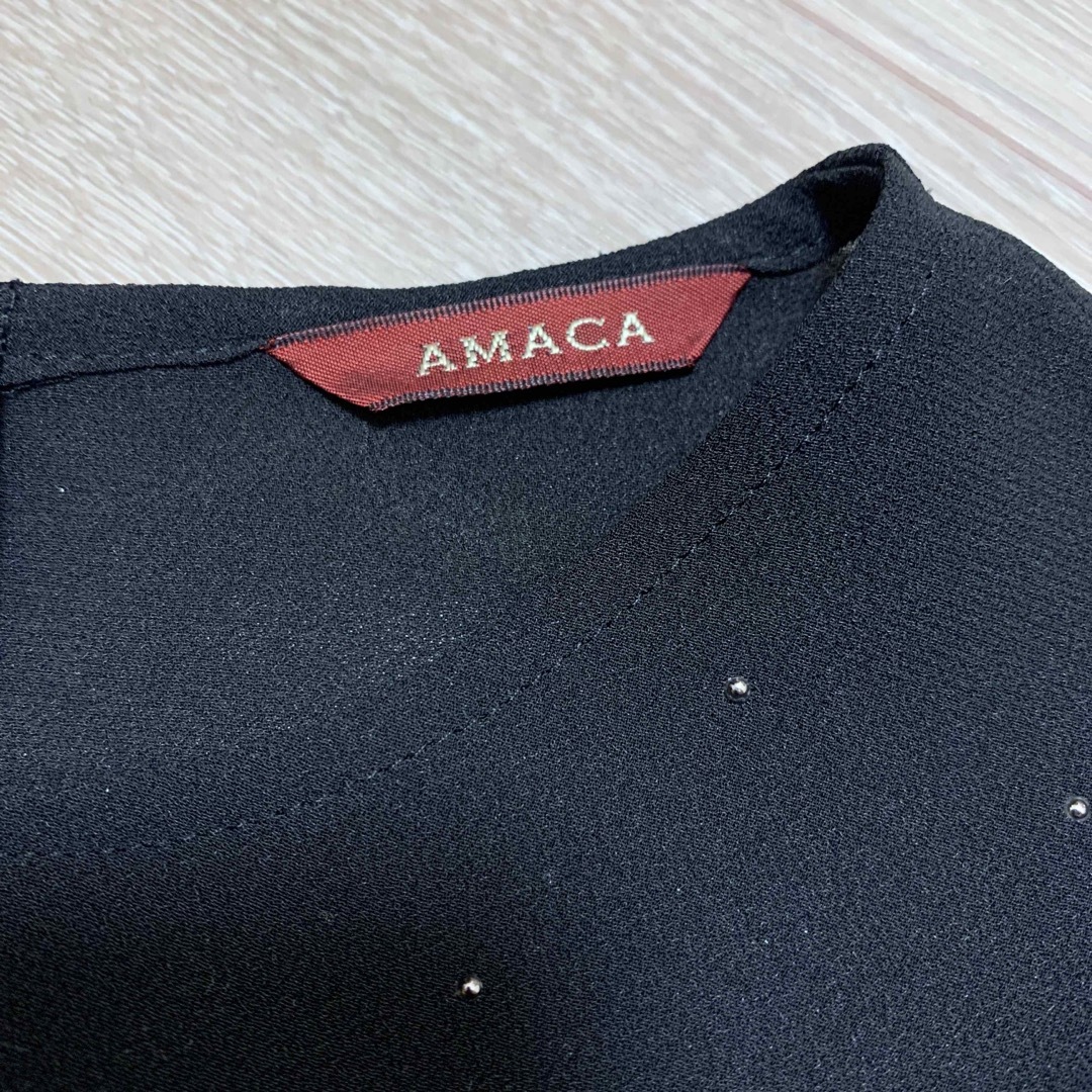 AMACA(アマカ)のAMACA 長袖ブラウス　38 レディースのトップス(シャツ/ブラウス(長袖/七分))の商品写真